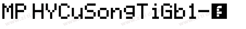 MP HYCuSongTiGb1字体转换